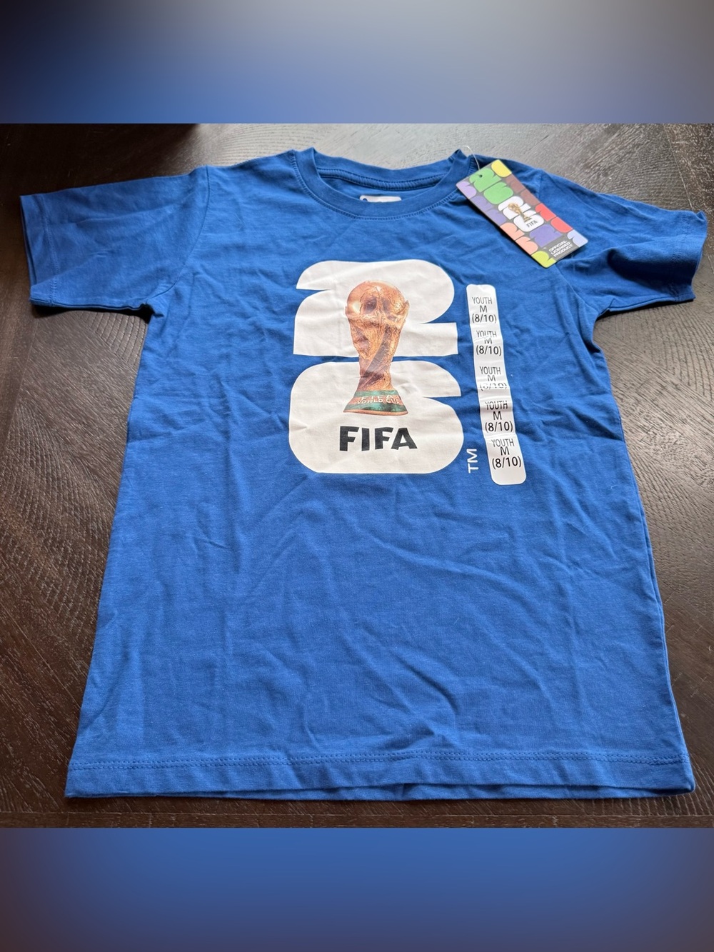 FIFA Blue Youth Short Sleeve Graphic Tee
